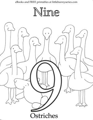 300x387 Number 9 Coloring Page Pdf Teaching Preschool And Kindergarten