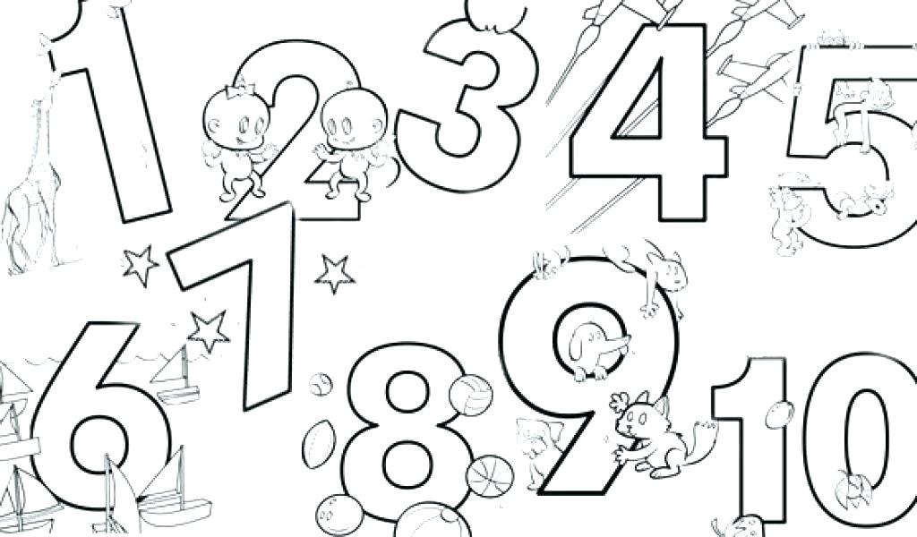1024x600 Number Coloring Pages Number Coloring Pages 1 20 Pdf