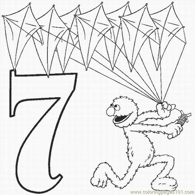 650x650 Numbers Coloring Pages 7 Lrg Coloring Page