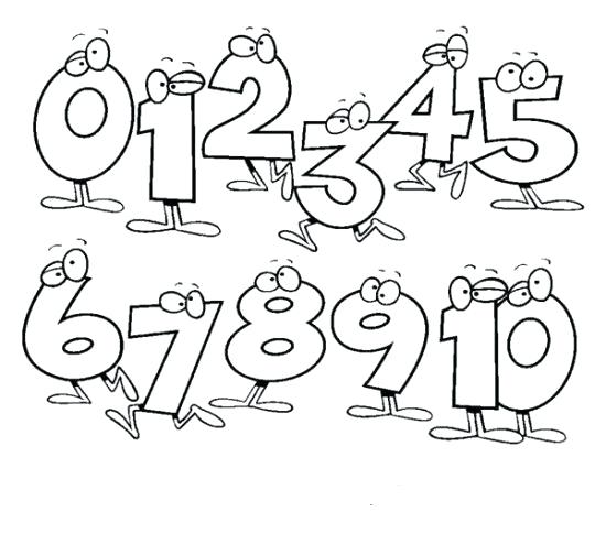 550x504 Numbers Coloring Pages Number Coloring Pages 1 Printable Pages