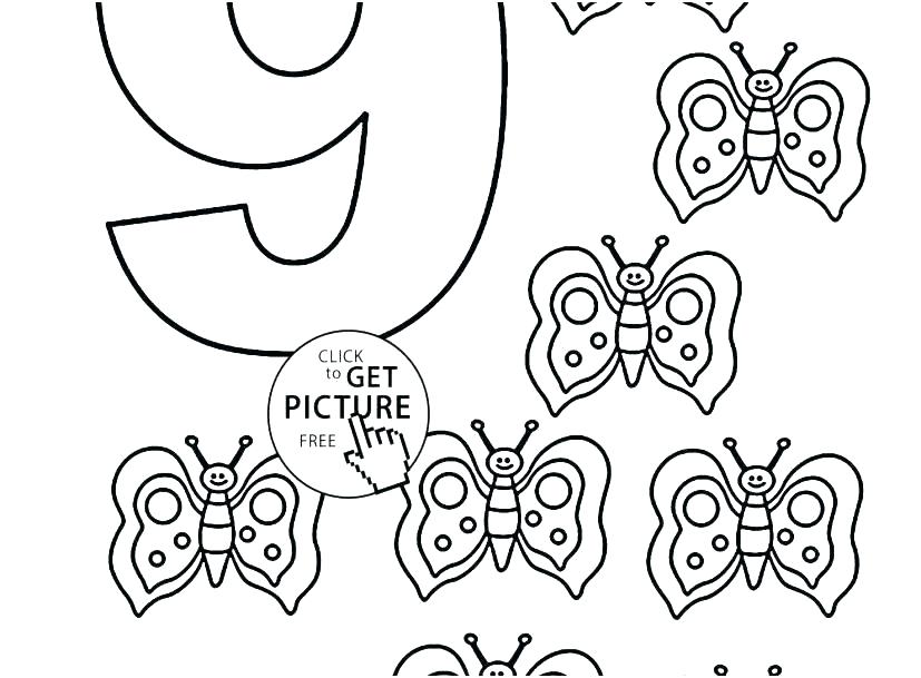 827x609 Number 11 Coloring Page Coloring Pages Of Numbers Number Coloring