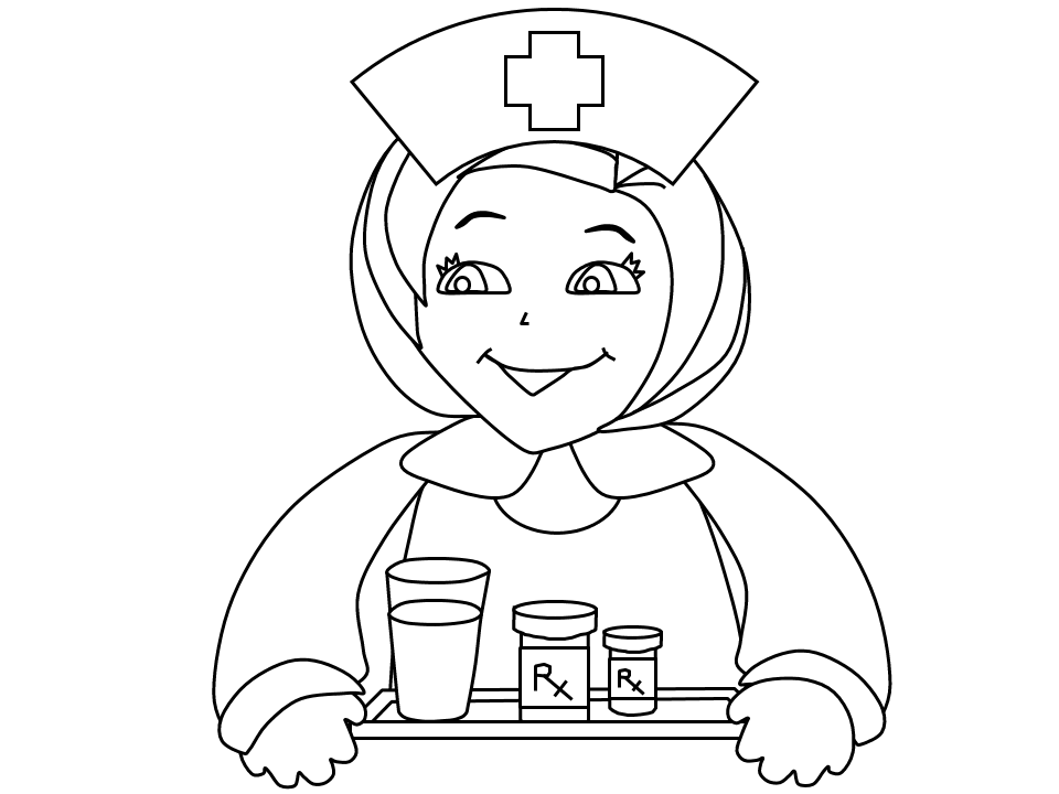 960x720 School Nurse Coloring Pages