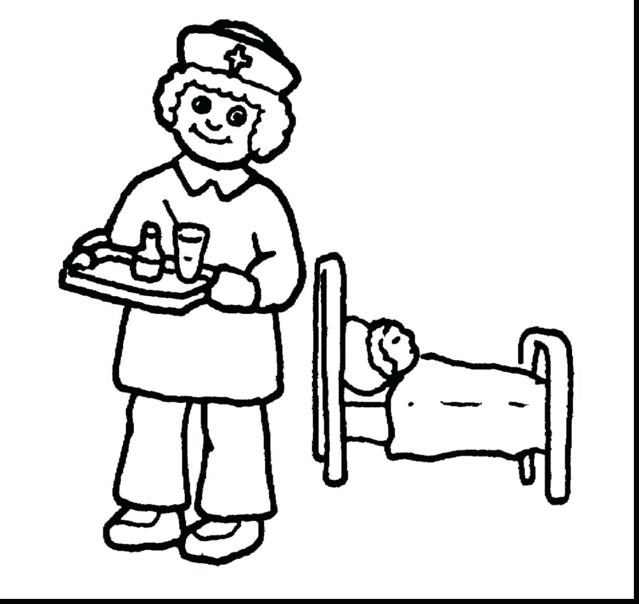 1251x1183 Coloring Pages ~ Nurse Coloring Pages Brilliant Doctor And Nurses