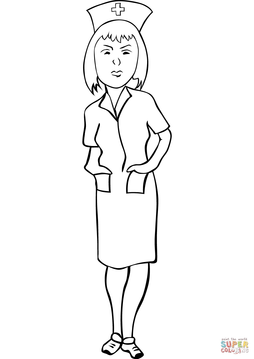 Nurse Coloring Pages For Kids