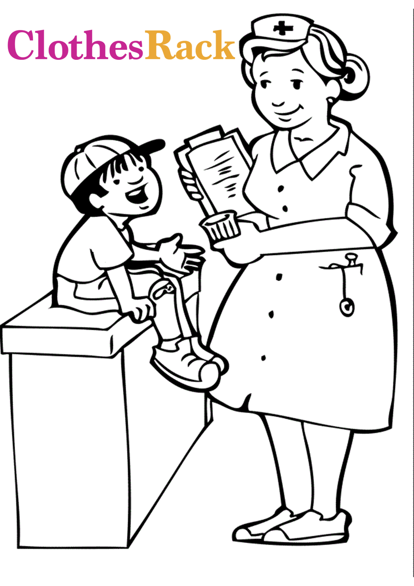 1448x2048 Energy Doctor Nurse Coloring Pages Nursing 200