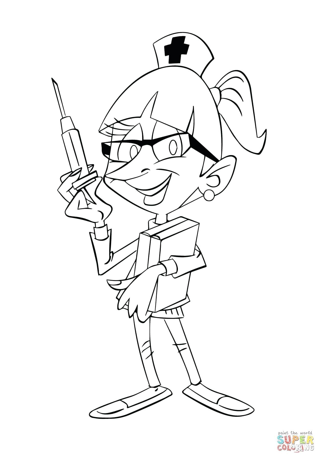 1252x1792 Nurse Coloring Pages Kindergarten