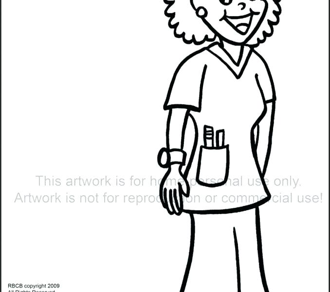 678x600 Nurse Coloring Pictures Nurse Coloring Page Hello Kitty Nurse