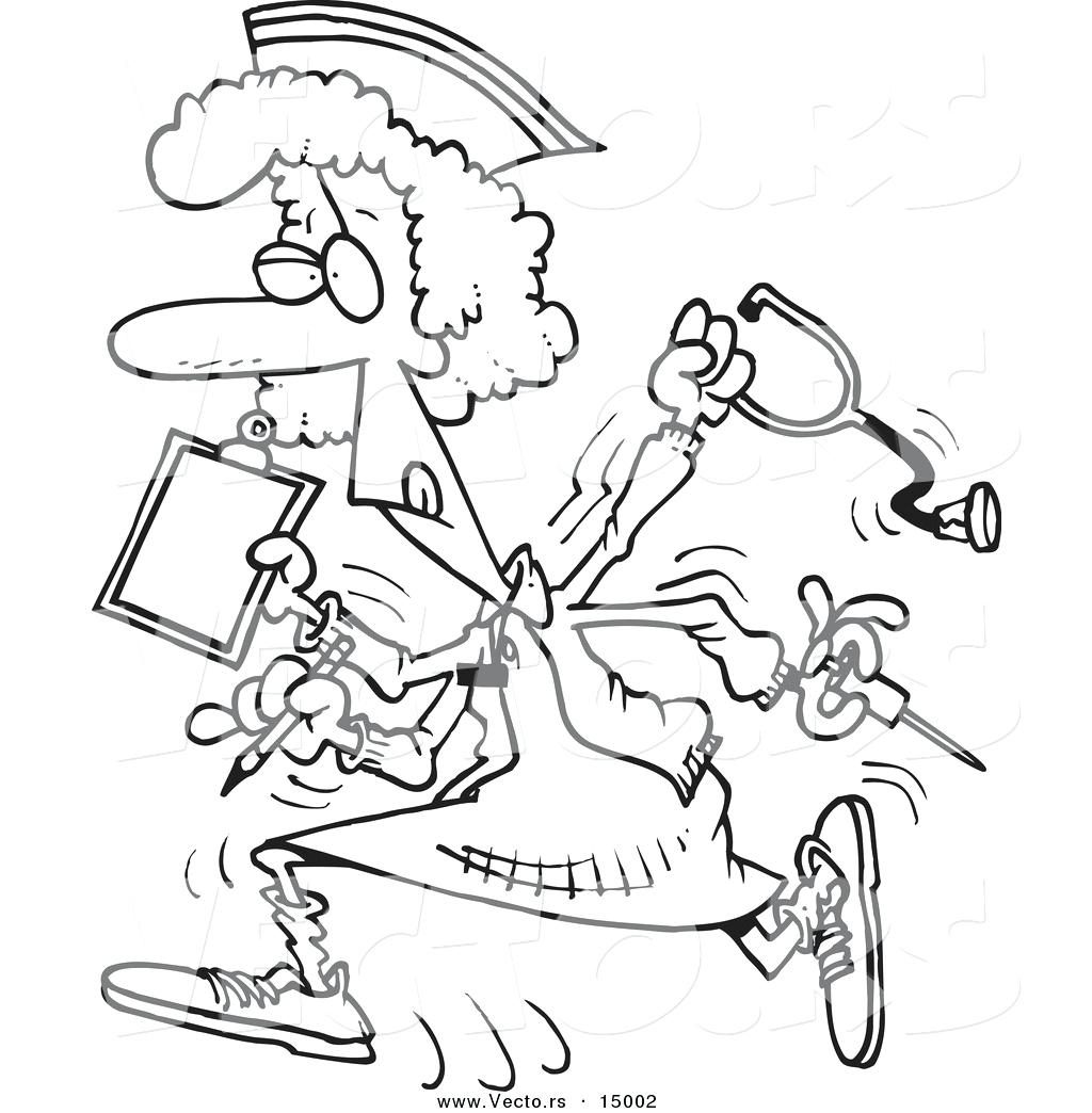 1024x1044 Coloring Pages ~ Nurse Coloring Pages Vector Of A Cartoon