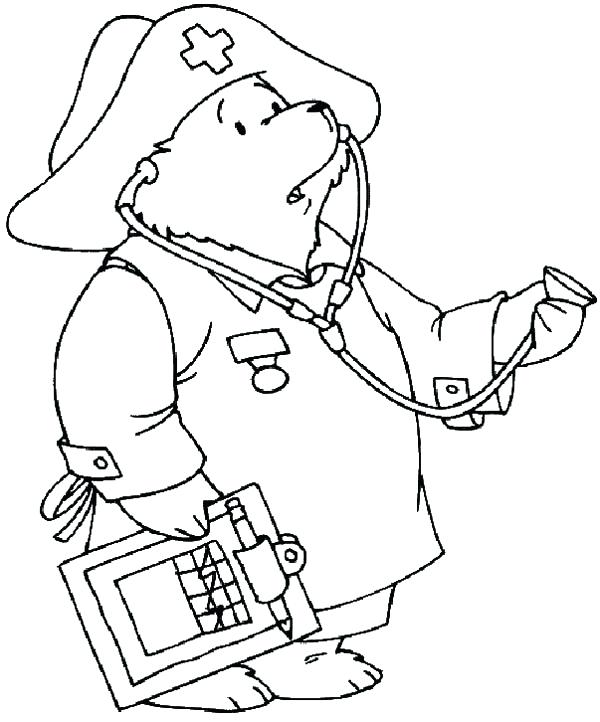 600x722 Nurse Coloring Pages Kindergarten Male Us On Top For Kids Miss