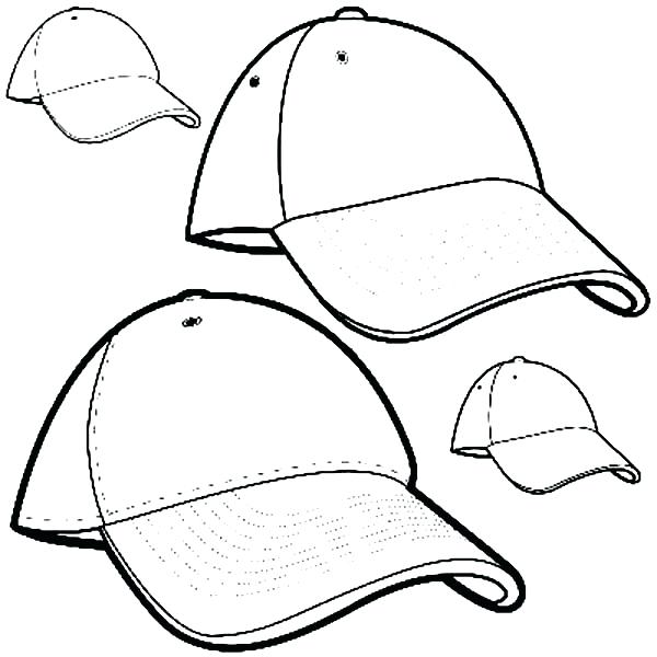 600x600 Cap Coloring Page Baseball Cap Coloring Page Nurse Cap Coloring