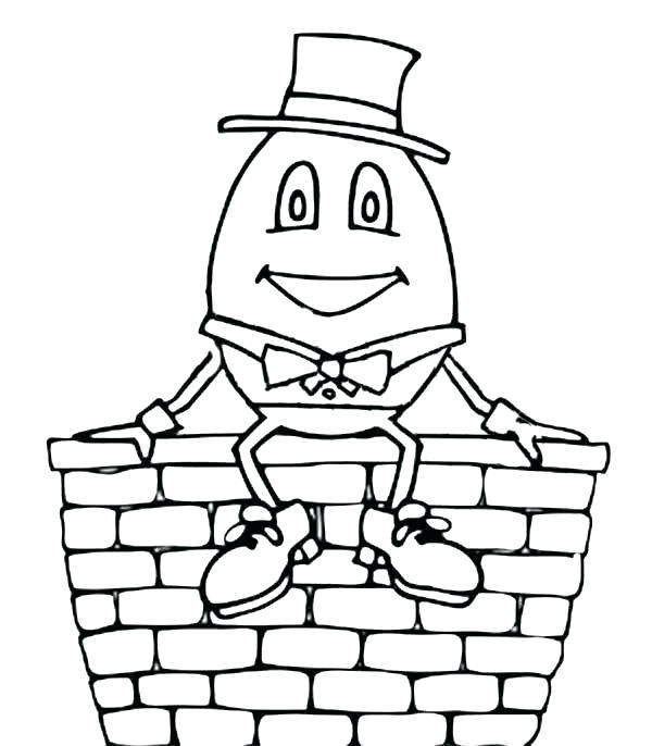 600x686 Nursery Rhymes Printable Coloring Book Pages For Kids Rhyme