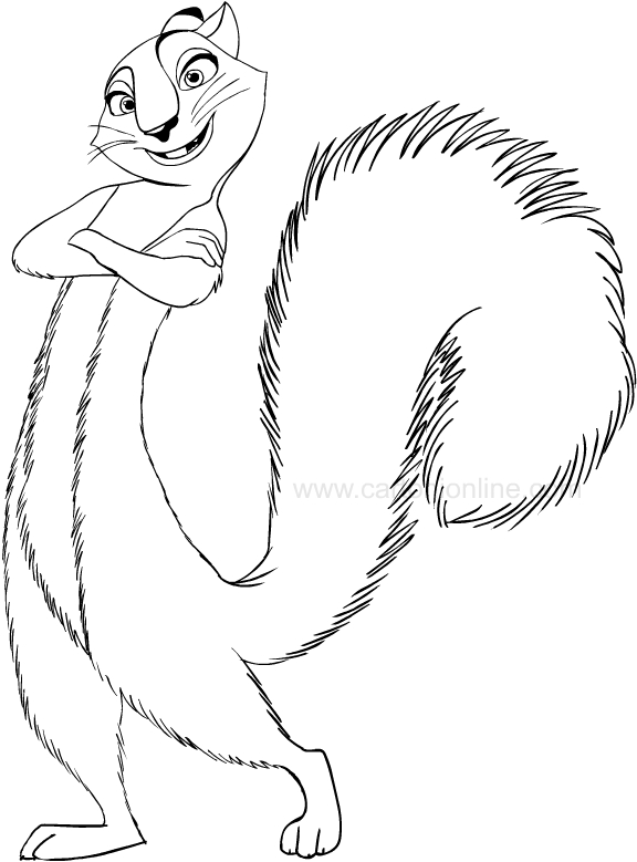 Nut Job Coloring Pages