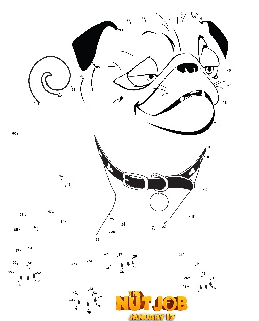 507x628 The Nut Job Coloring Page Printable Connect The Dots