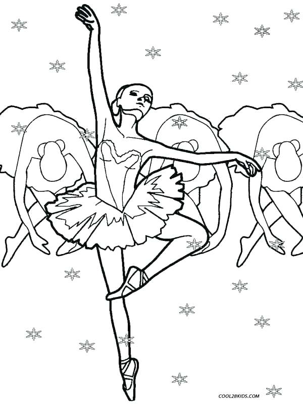 600x800 Free Ballerina Coloring Pages Nutcracker Ballet Printable Page