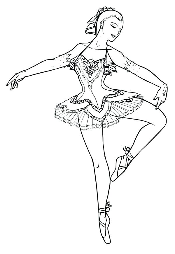 600x867 Ballerina Coloring Pages Download Ballerina Coloring Sheets Ballet