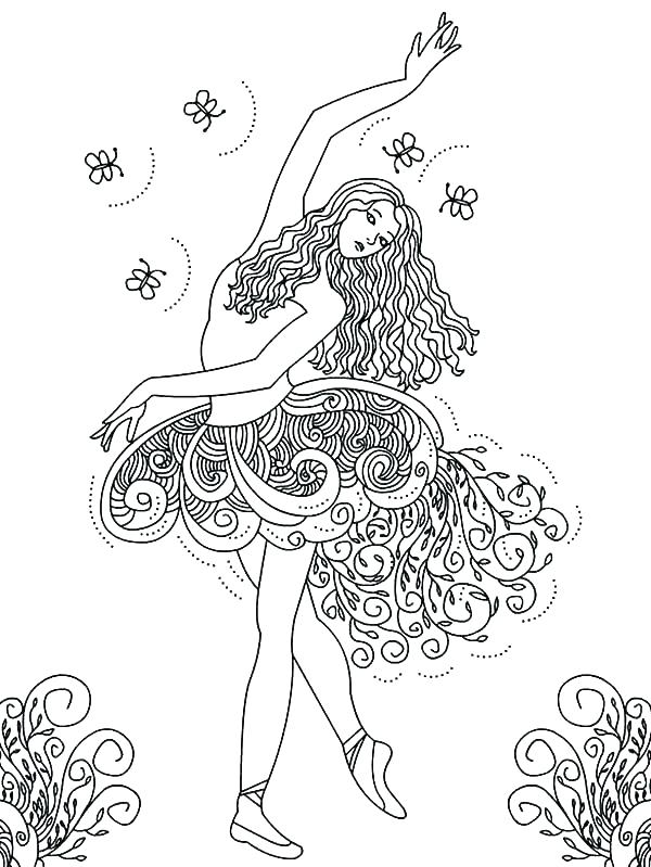 600x799 Ballet Coloring Pages Dance Coloring Pages Together With Ballet