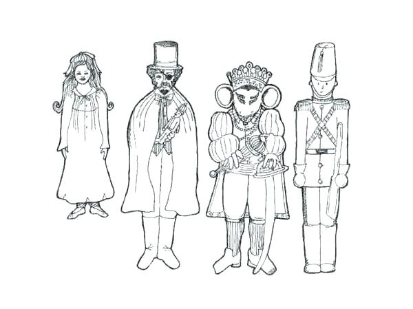 600x449 Nutcracker Coloring Pages Nutcracker Ballet Coloring Pages Barbie