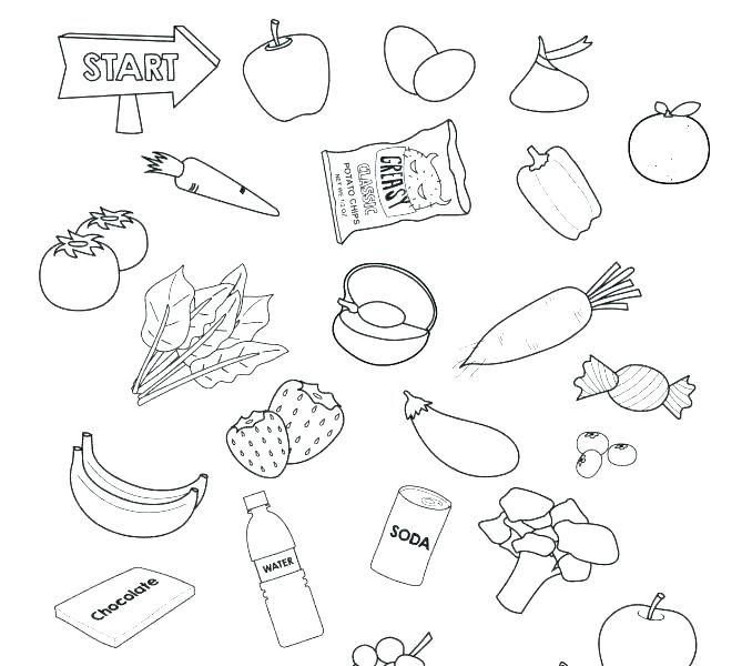 678x600 Healthy Coloring Pages Healthy Coloring Pages Eat Fruit For Your