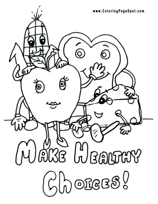 520x672 Healthy Coloring Pages Healthy Coloring Pages Fabulous Nutrition