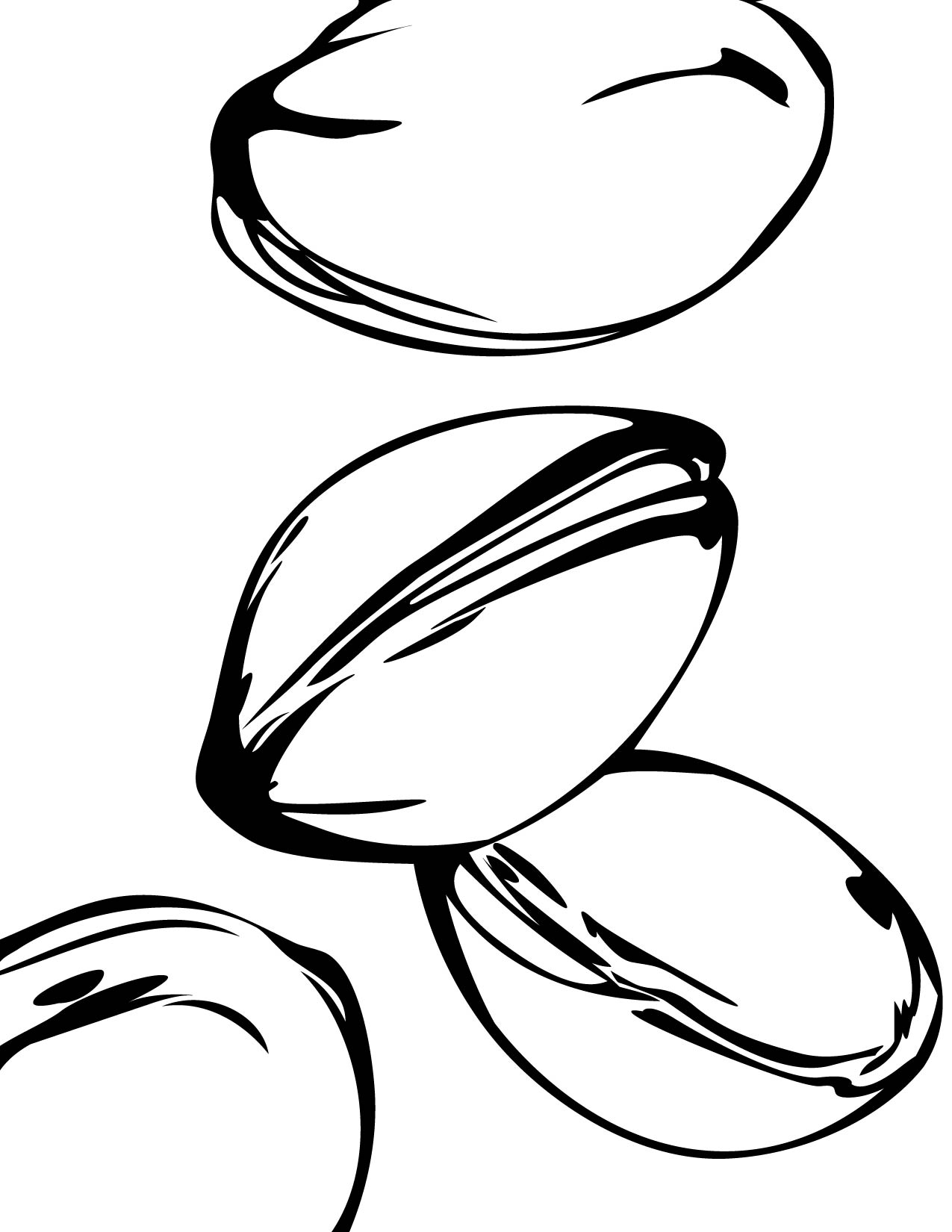 1275x1650 Pistachio Coloring Page