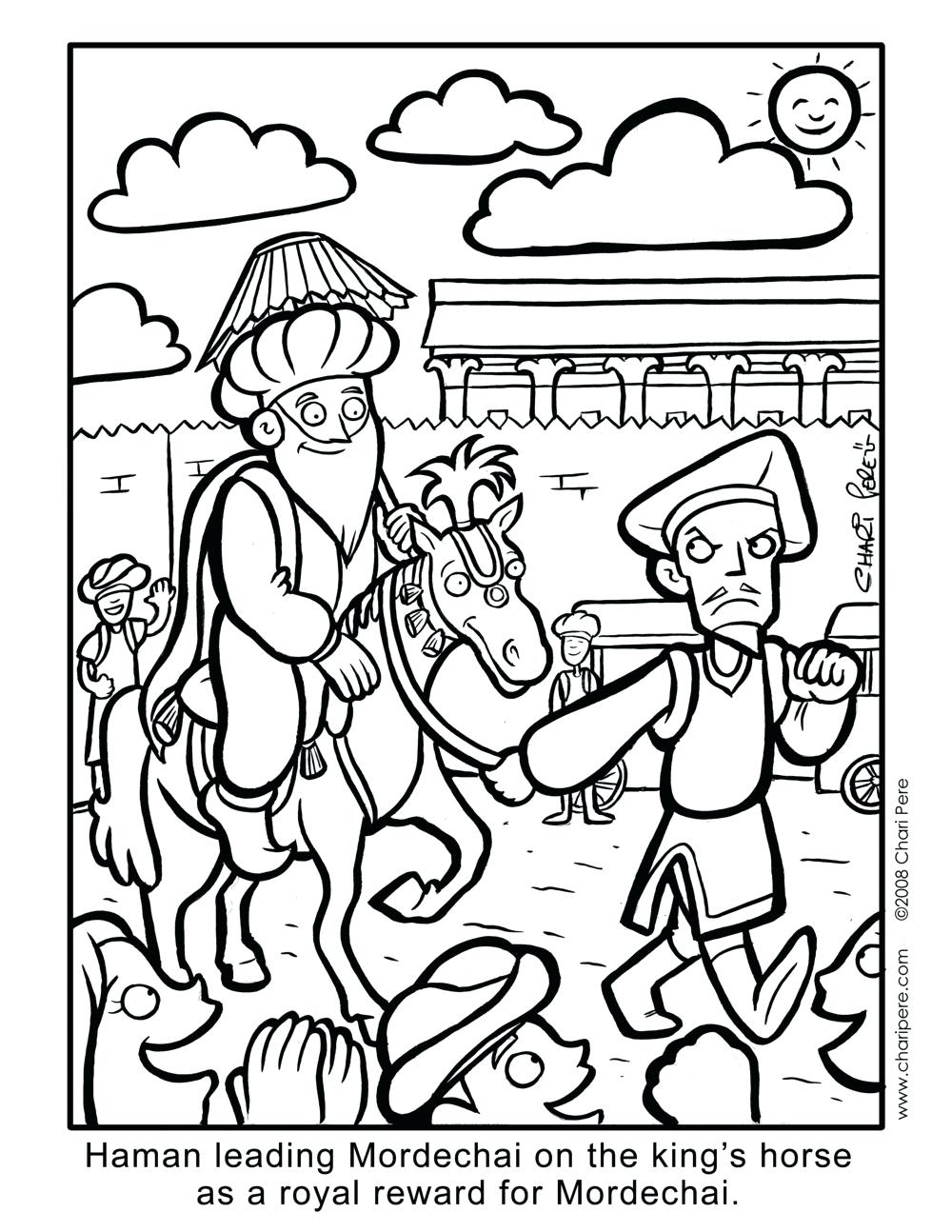 1000x1294 Mordecai And Haman Coloring Pages Marvelous Colouring N Y Cartoon