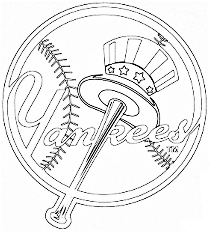 722x800 Pics Of New York Yankees L On Coloring Baseball Teams Pages