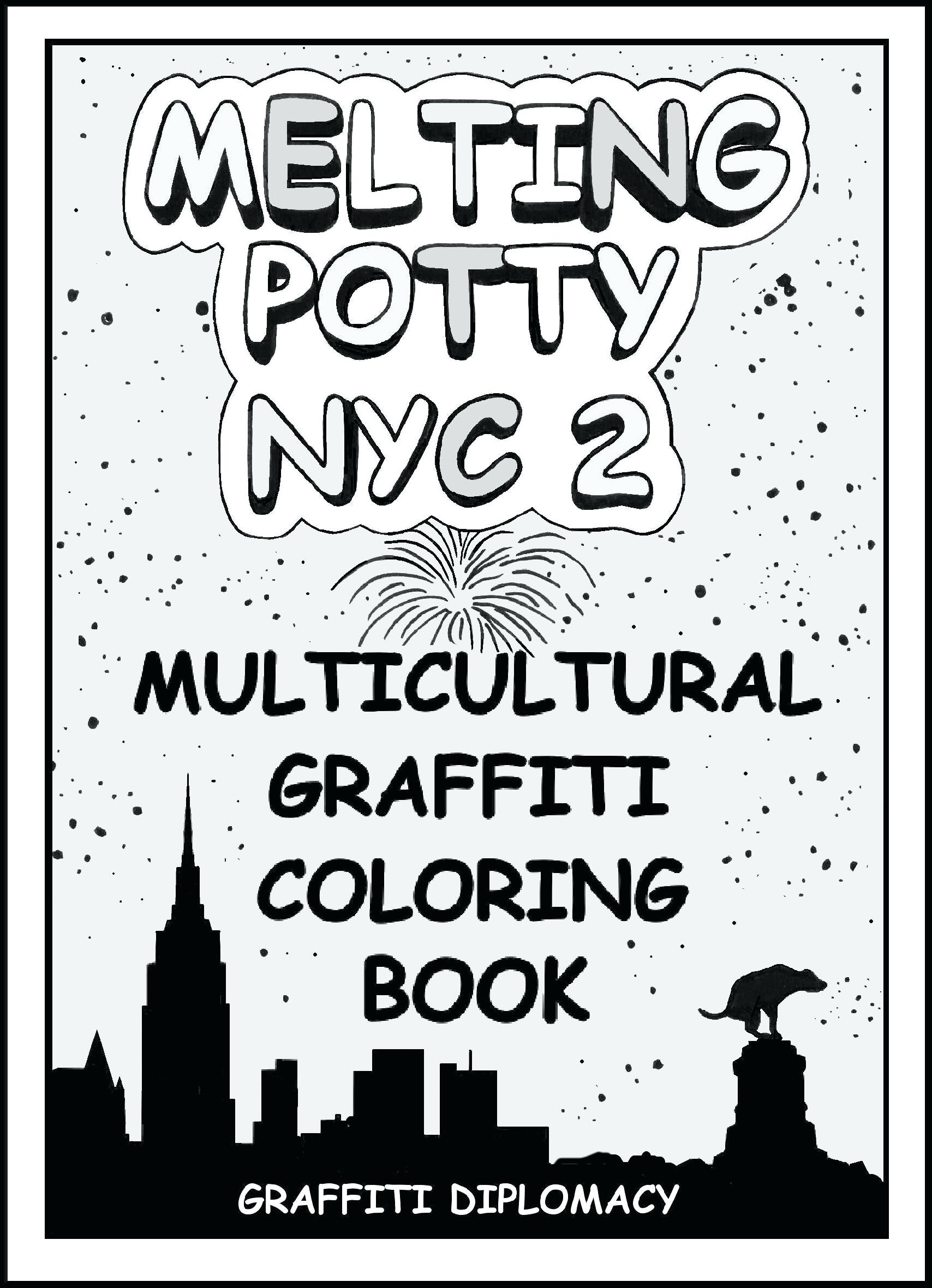 1708x2362 Coloring Page ~ New York Coloring Pages Multicultural Graffiti