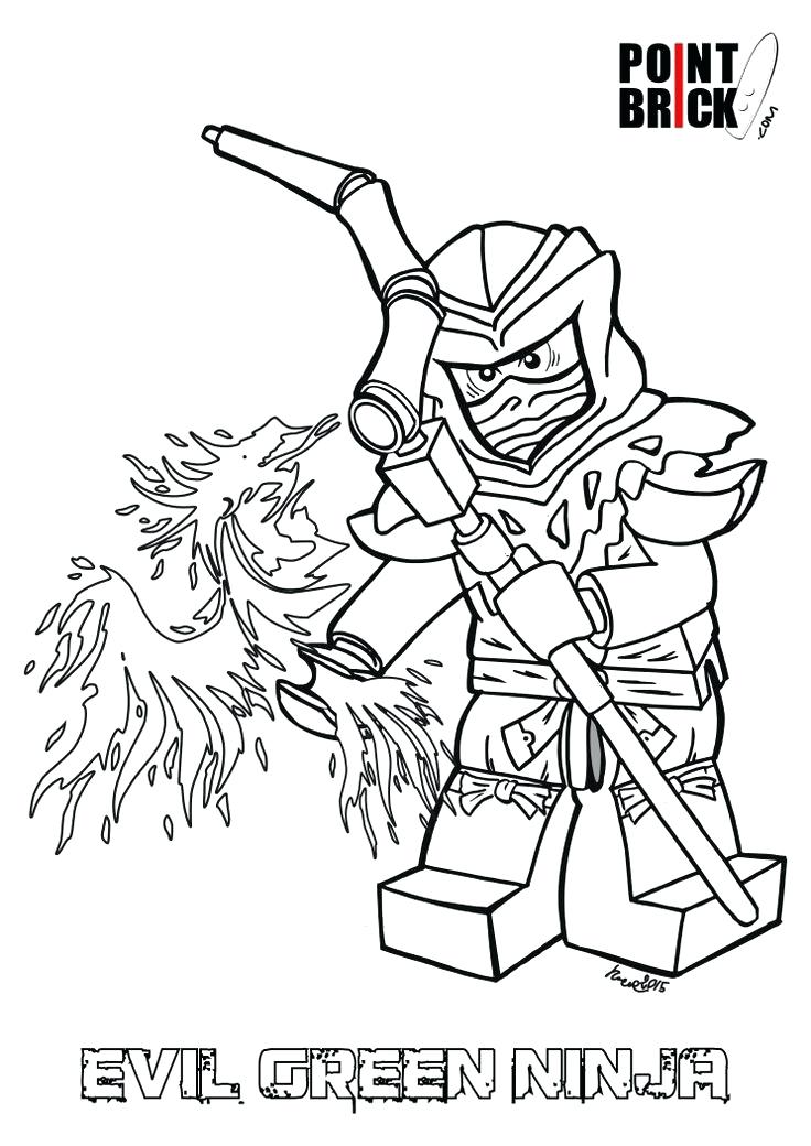 736x1040 Lego Ninjago Coloring Lovely Green Ninja Coloring Pages Follows
