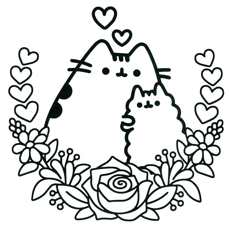 736x732 Nyan Cat Coloring Pages Simple Cat Coloring Pages Nyan Cat