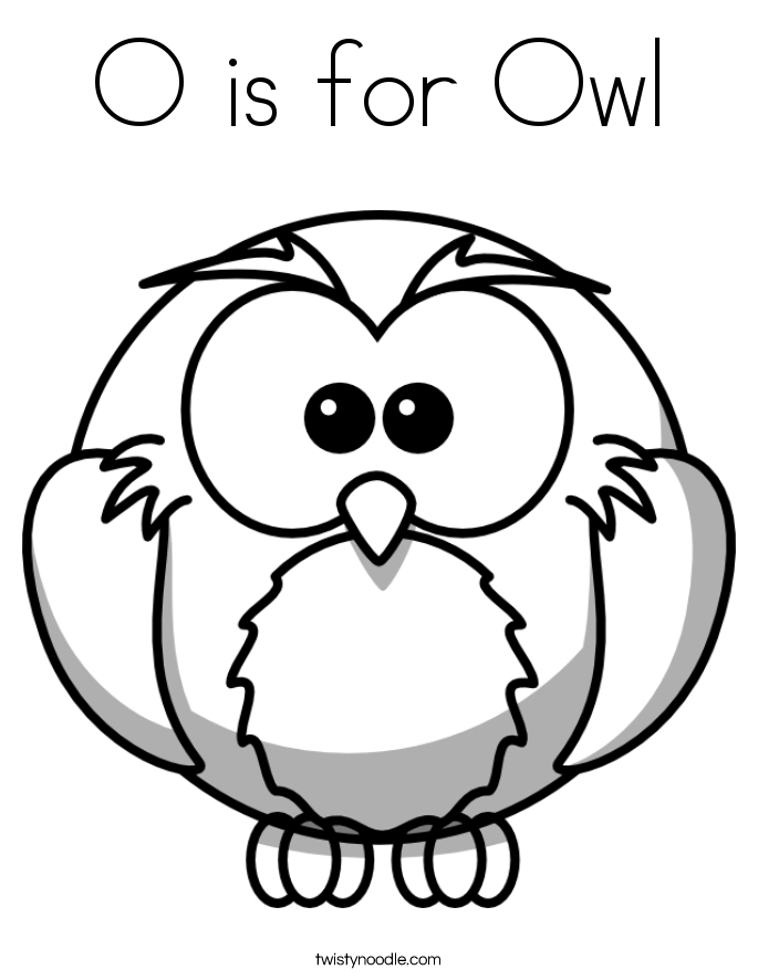 685x886 O Is For Owl Coloring Page