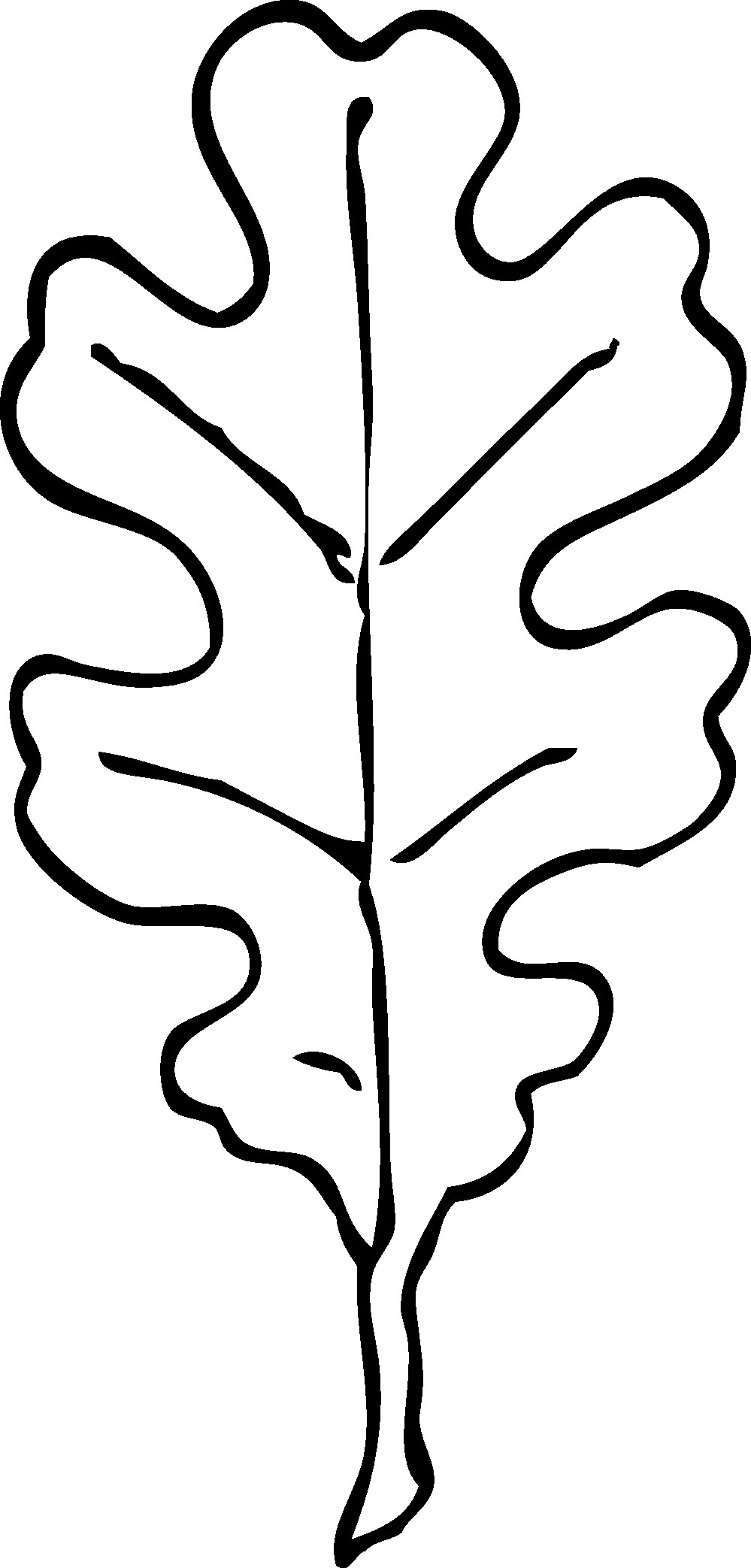 999x2086 Oak Leaf Nature Coloring Page For Kids Inspirational Leaf Template