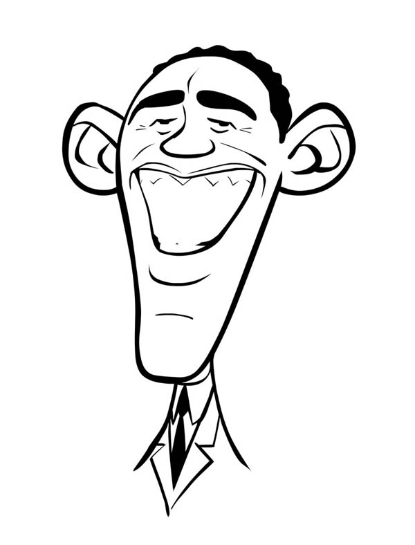 600x788 Obama Drawing Easy