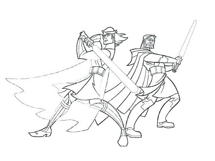 440x330 Coloring Pages Online To Print Obi Wan Clone Wars By On Kenobi