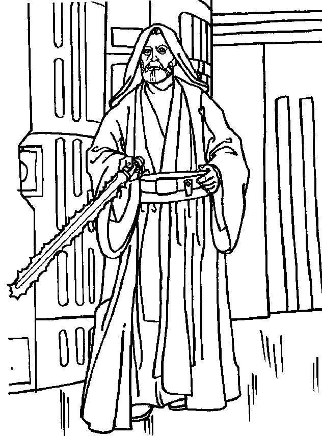 632x856 Obi Wan Kenobi Coloring Pages