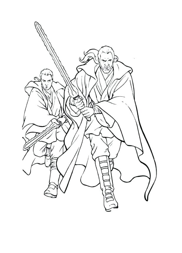 618x856 Obi Wan Kenobi Coloring Pages Best Darth Vader Pictures To Color