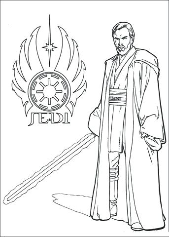 343x480 Star Wars Obi Wan Kenobi Coloring Pages Kids Coloring Laser Sword