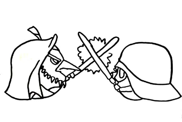 600x403 Angry Birds Star Wars Duel Between Obi Wan Kenobi And Darth Vader