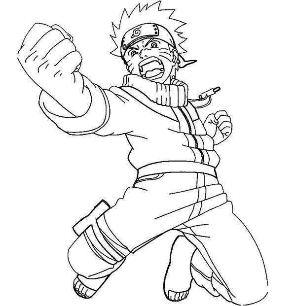 600x621 Naruto Colored Pages Coloring Pages Engaging Naruto Coloring Page