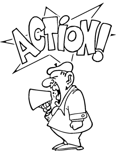 375x480 Film Director Action Coloring Page Free Printable Pages On Obito