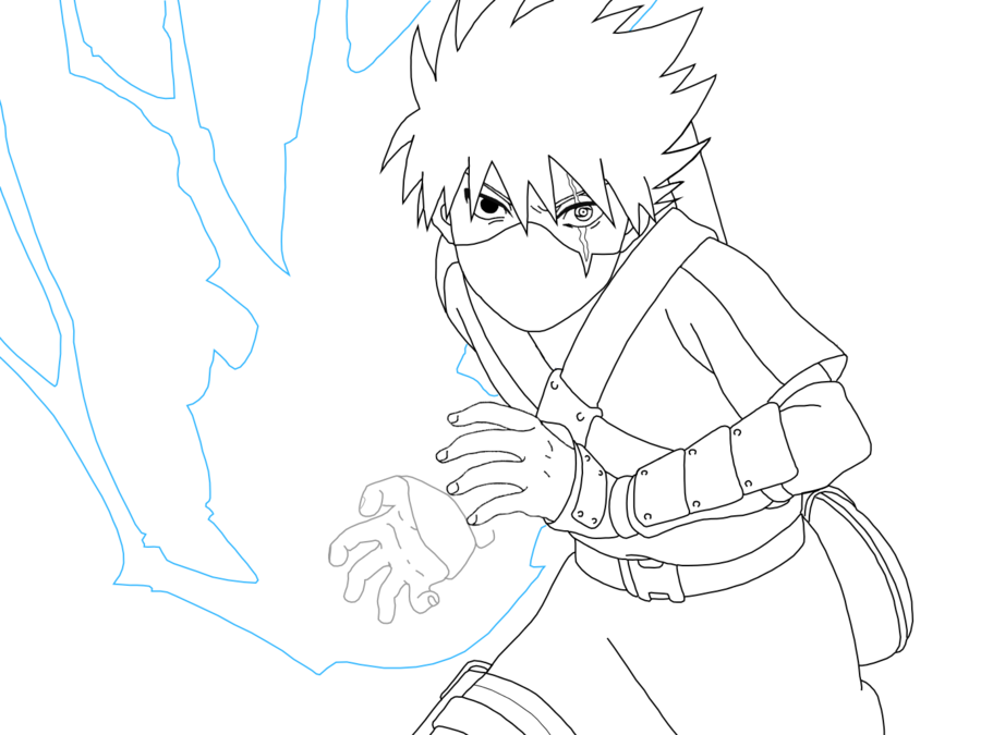 900x675 Kakashi Coloring Pages