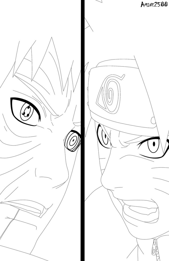 718x1111 Naruto 612 Naruto Vs Obito By Amine2588