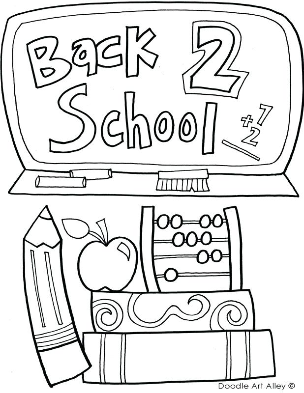 618x800 Coloring Pages Of School Picture Back 2 School Coloring Page