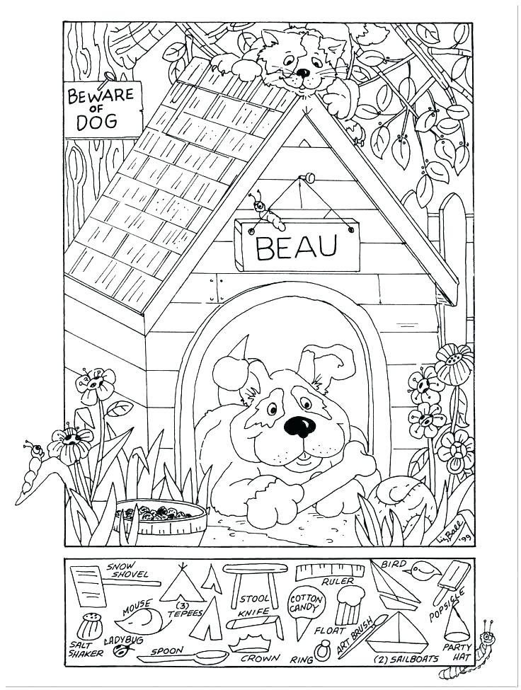 736x975 Hidden Picture Coloring Pages Find The Hidden Objects Coloring