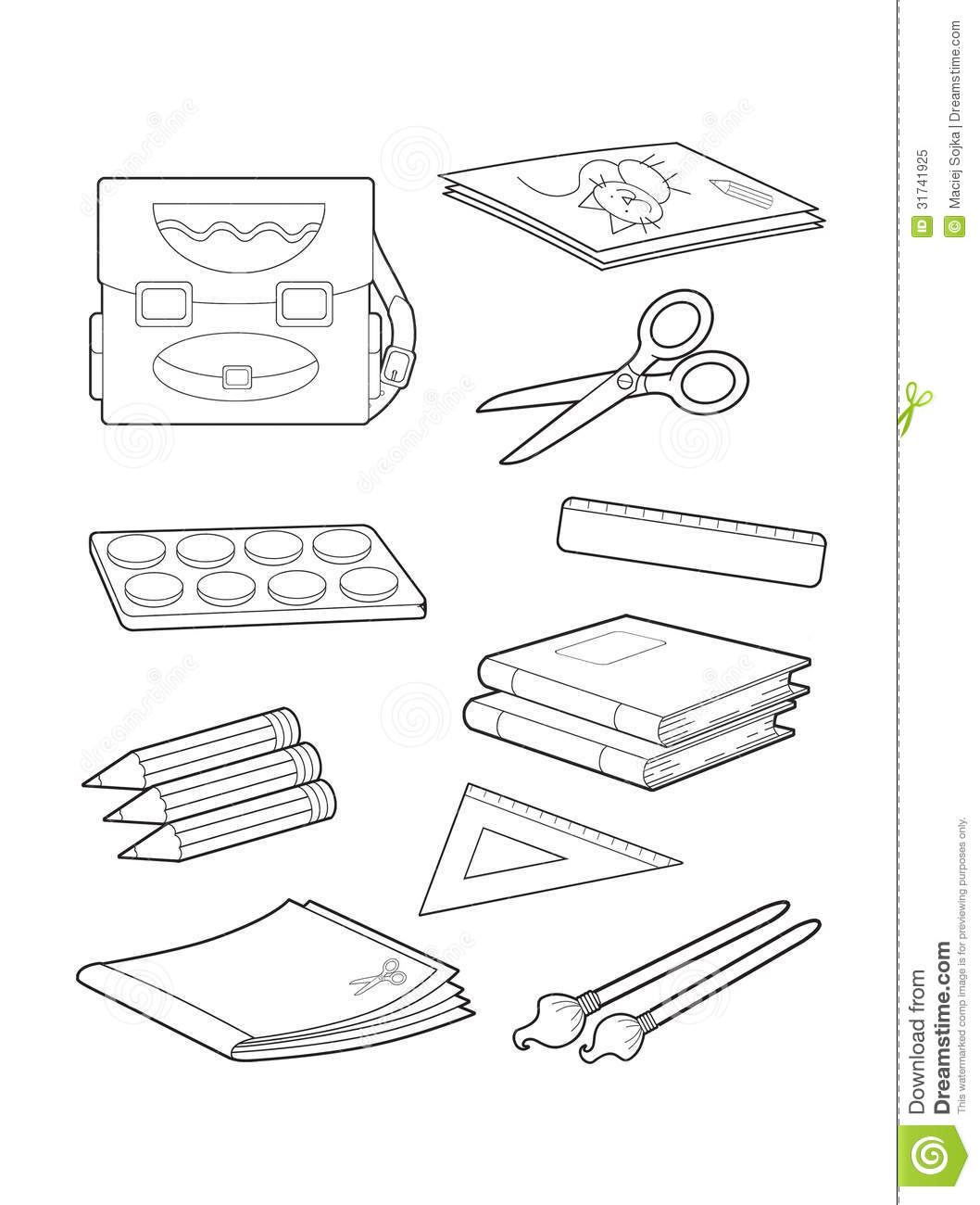 1058x1300 School Objects Coloring Page Coloring Pages Objects
