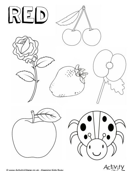 460x600 Color Red Coloring Page Red Coloring Page Red Objects Coloring