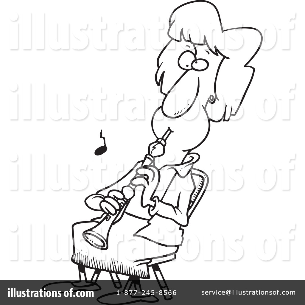 1024x1024 Oboe Coloring Page