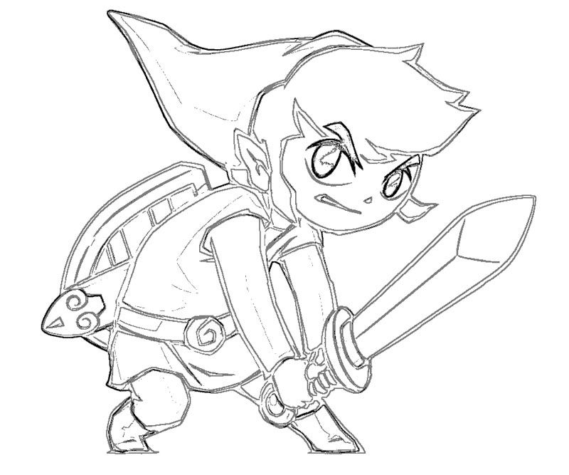 800x667 Link Zelda Coloring Pages