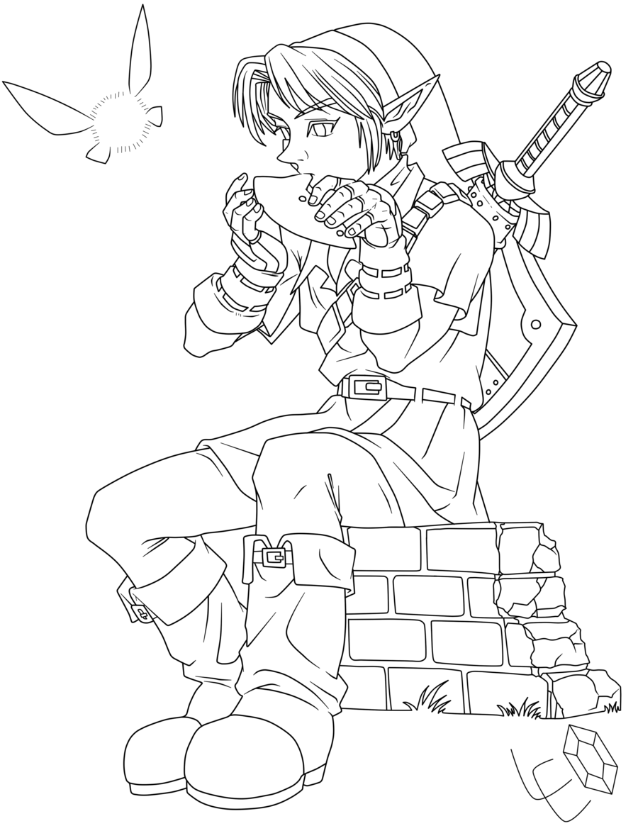 900x1165 Ocarina Of Time Kids Coloring Pages Coloring Books