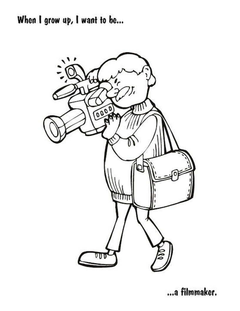 816x1056 Cheerful Occupations Coloring Page Pages Of Different