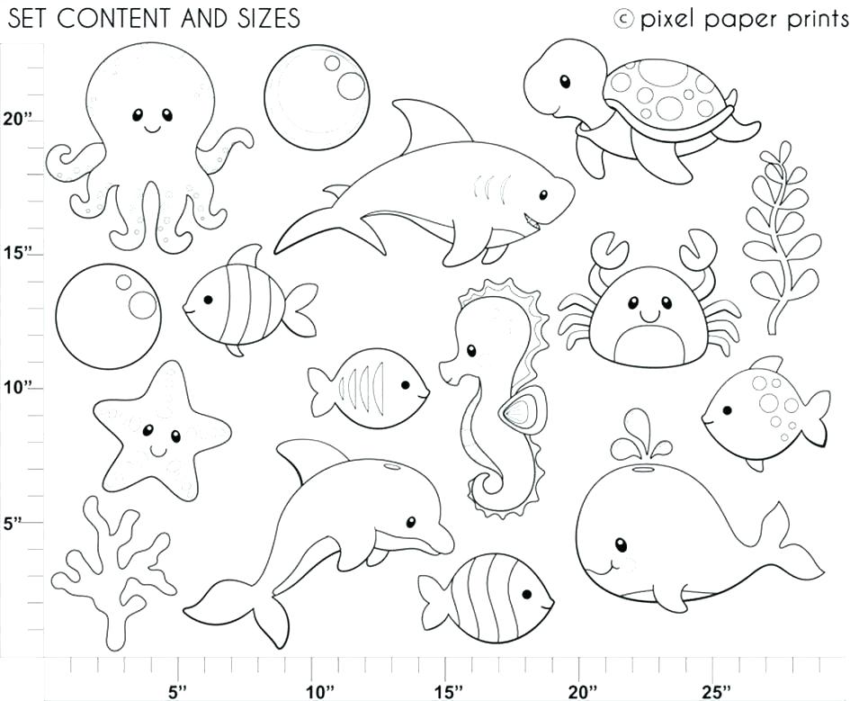945x779 Sea Animal Coloring Pages Amazing Sea Animal Coloring Pages